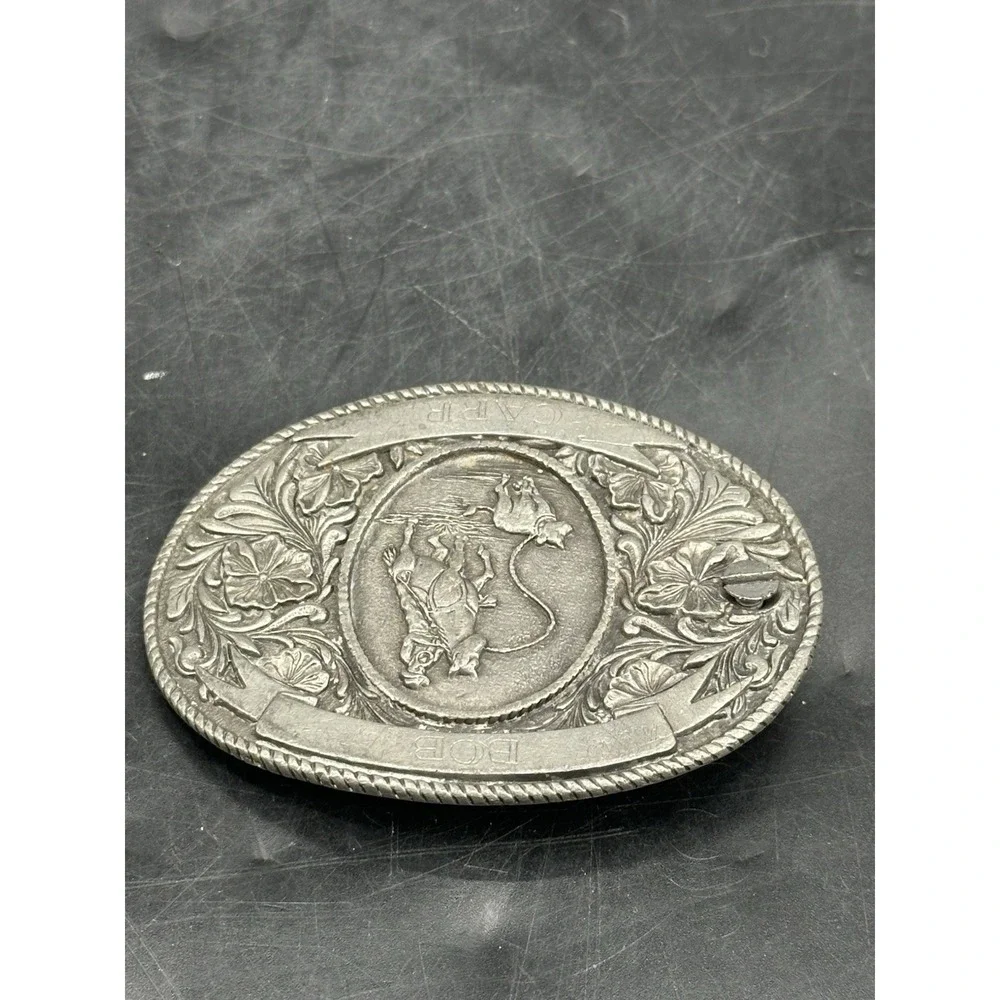 LTC‎ Western Pod CO. 1974 Cowboy Rodeo Belt Buckle